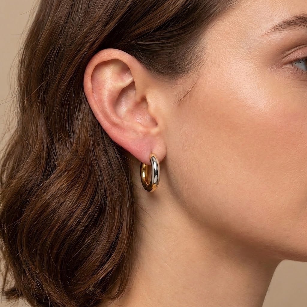 Duality Two - Tone Hoops - Luzza Studio