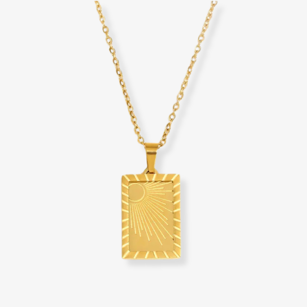 Solis Sunburst Pendant Necklace