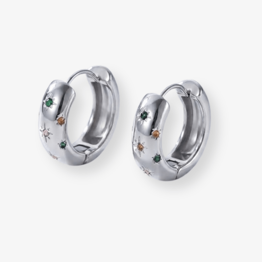 Constellation Starburst Hoops - Luzza Studio