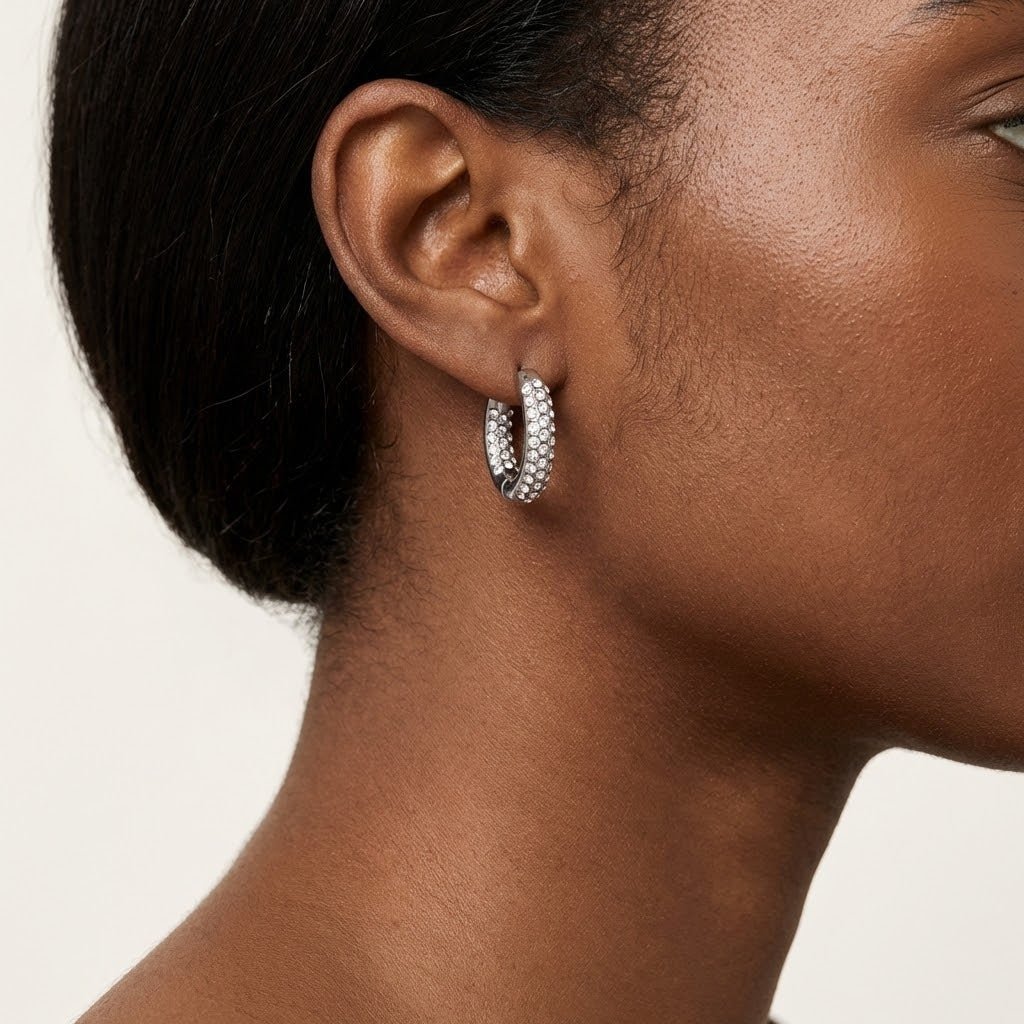 Infinity Twist Hoops - Luzza Studio