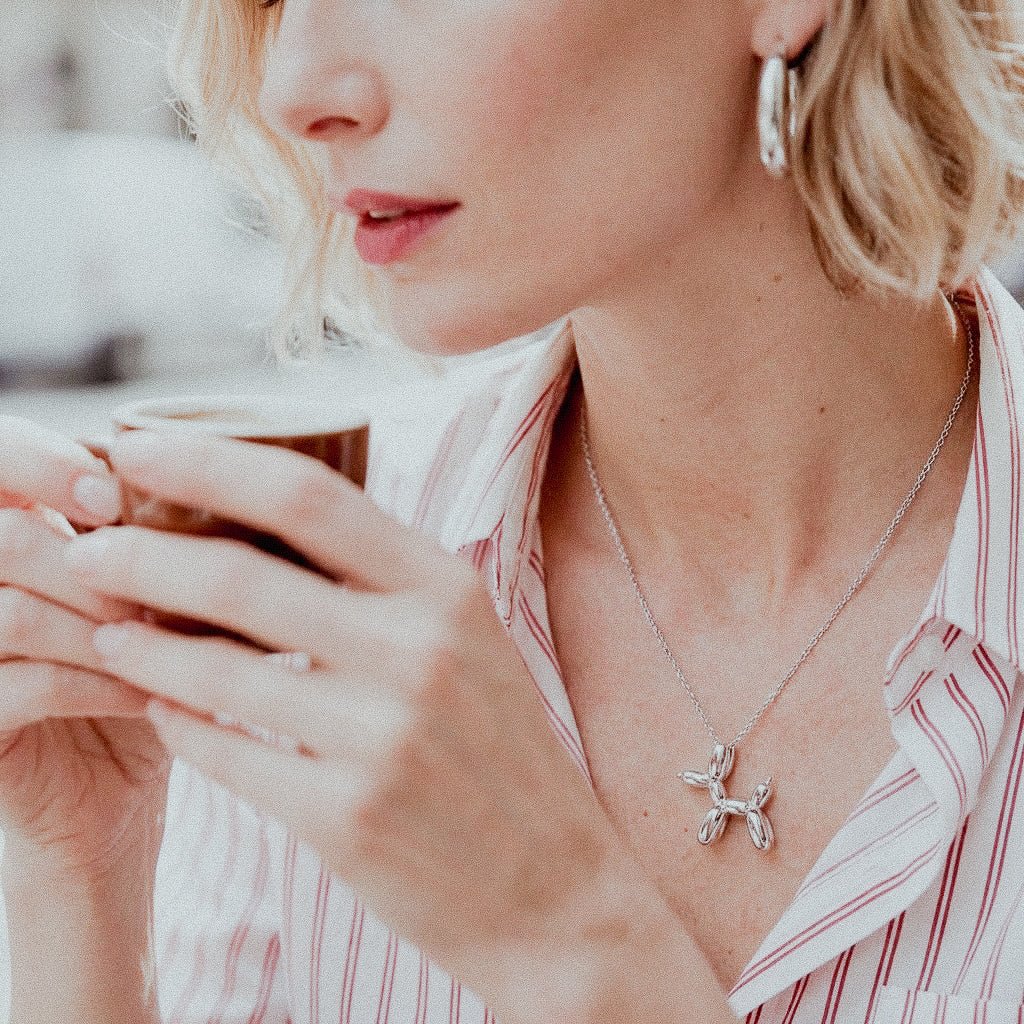 Poodle Charm Pendant Necklace - Luzza Studio