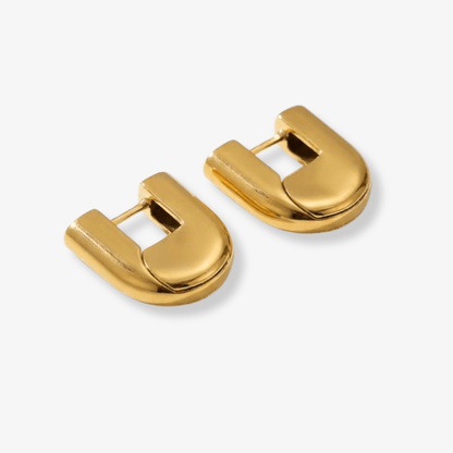 Sculptural Curve Hoops - Luzza Studio