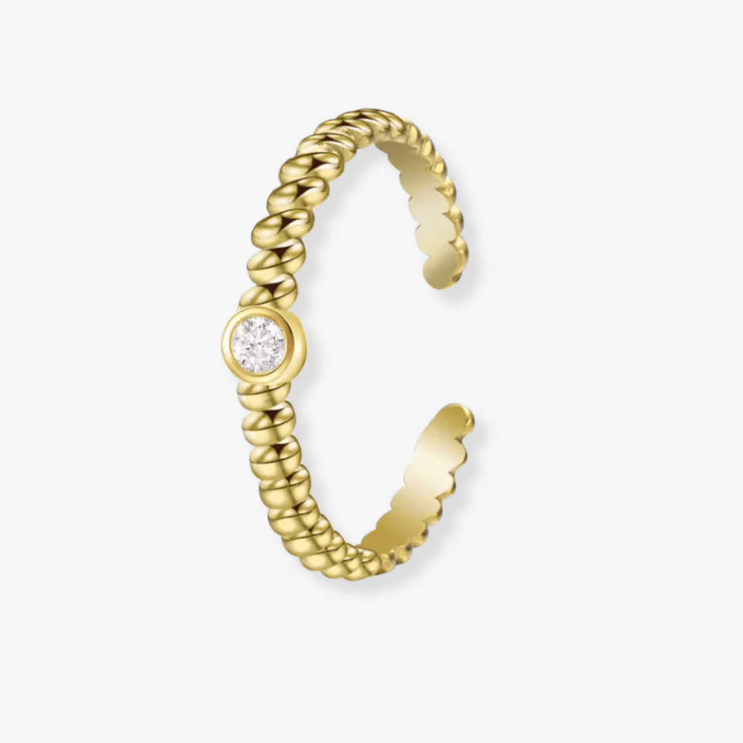 Stella Ring – Crystal Accent Band - Luzza Studio